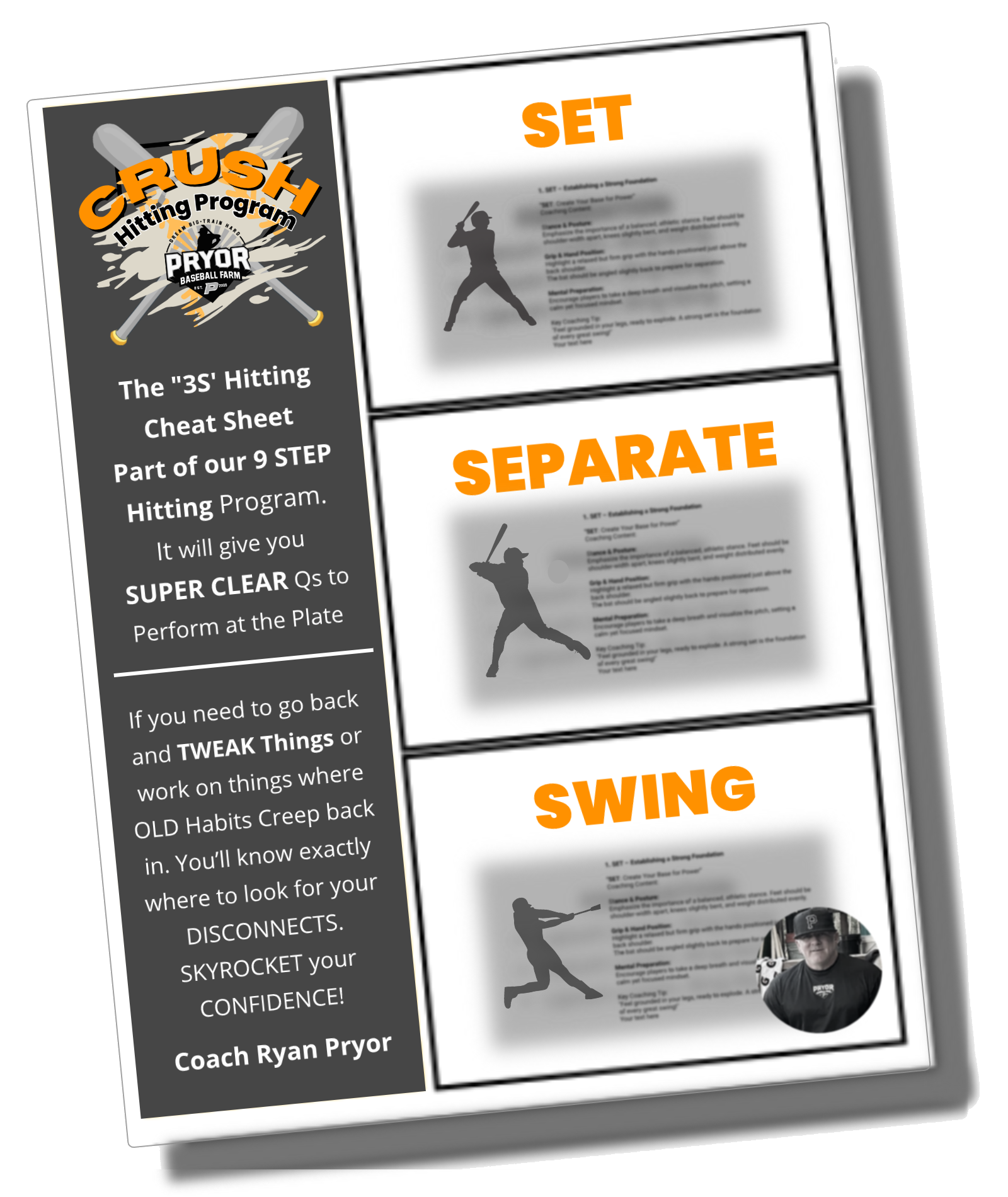 CRUSH 3S Hitting Program Cheat Sheet Framework