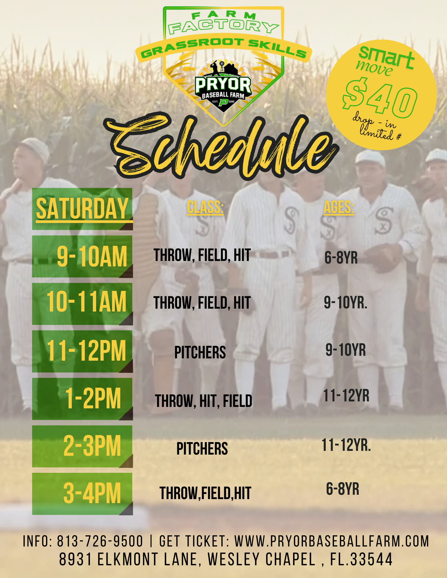 Green Dark Edgy Gym and Fitness Class Schedule Flyer